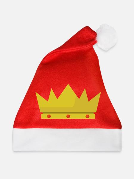 Krone - Weihnachtsmütze - Rot