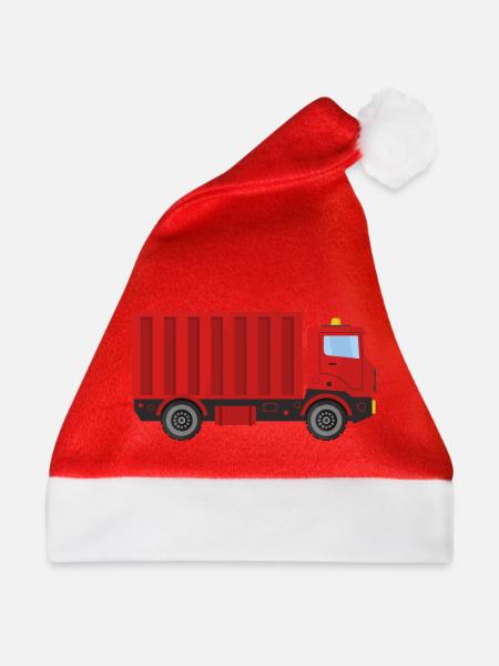 Frachtlieferwagen - Weihnachtsmütze - Rot