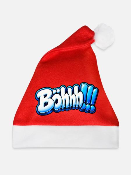Böhhh!!! – Lustiger Spruch - Weihnachtsmütze - Rot
