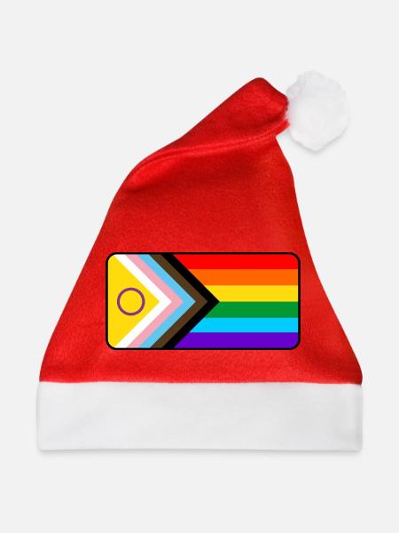 Fortschritts-Flag - Weihnachtsmütze - Rot