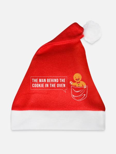 Werdender Papa werdende Väter - Weihnachtsmütze - Rot - Vorne