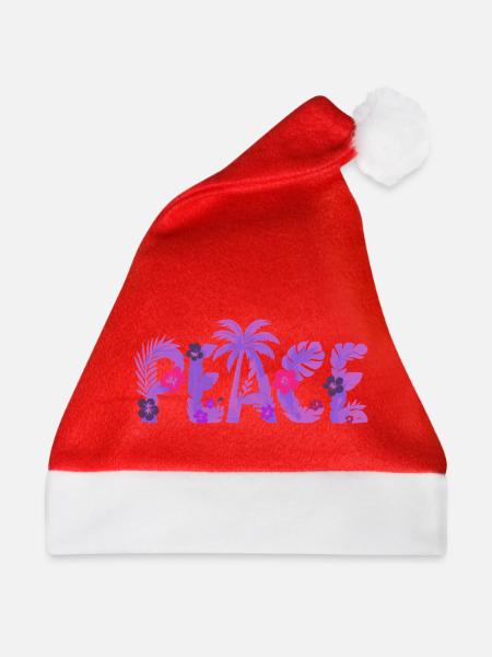 Tropical Peace - Weihnachtsmütze - Rot