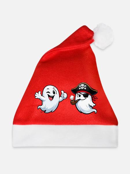 Geisterpirat-Duo - Weihnachtsmütze - Rot