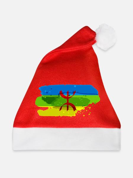 Amazigh-Flagge - Weihnachtsmütze - Rot