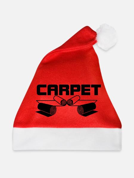 Teppichrollen-Logo - Weihnachtsmütze - Rot