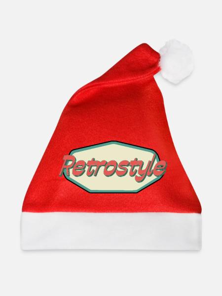 Retrostil - Weihnachtsmütze - Rot