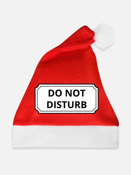 Nicht stören - Weihnachtsmütze - Rot