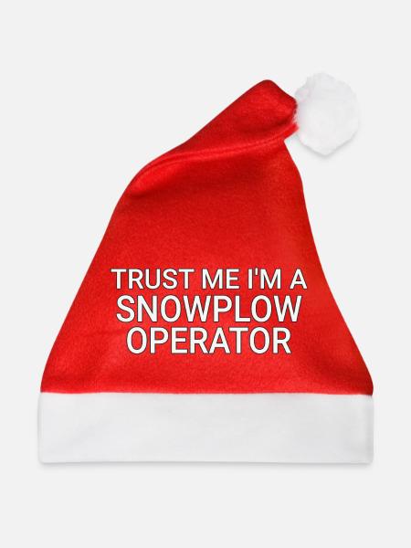 Snowplow Operator Trust Me Schneepflugfahrer - Weihnachtsmütze - Rot
