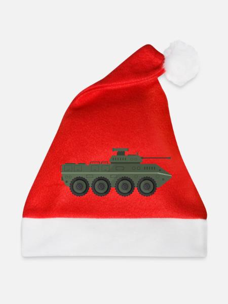 Militär-LKW - Weihnachtsmütze - Rot