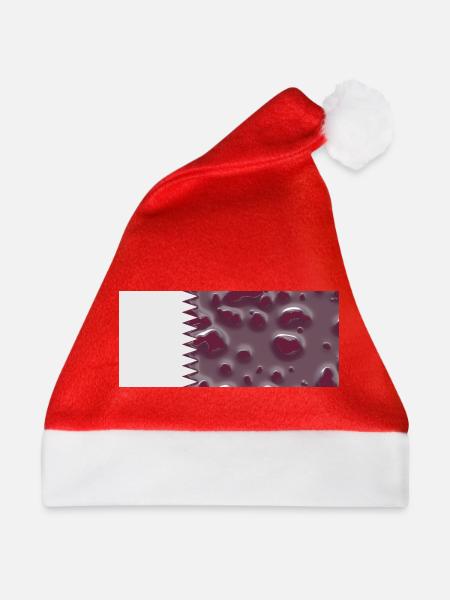 Katar als Land - Weihnachtsmütze - Rot