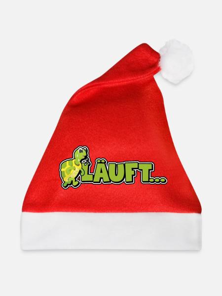 Läuft... - Schildkröte - Weihnachtsmütze - Rot
