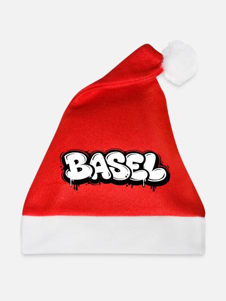 Basel Bubble Graffiti - Weihnachtsmütze - Rot