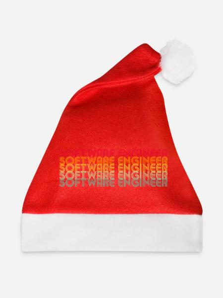 Bunte Codierungsmotivation - Weihnachtsmütze - Rot