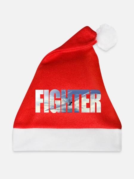 Fighter Spitfire - Weihnachtsmütze - Rot