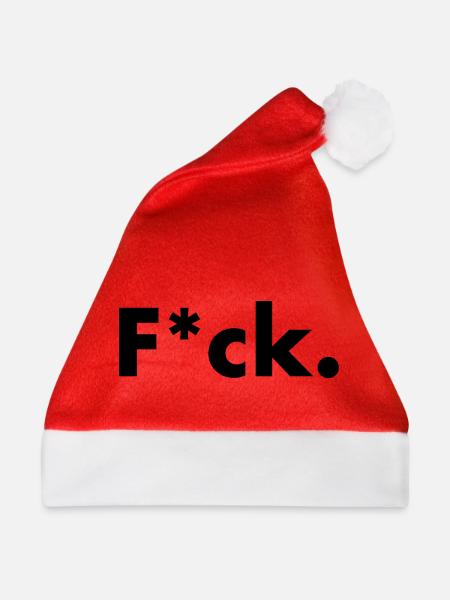 F*ck. - Weihnachtsmütze - Rot