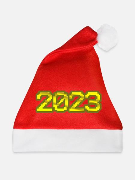 2023 2023 - Weihnachtsmütze - Rot