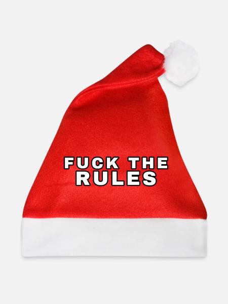 Fuck the Rules - Weihnachtsmütze - Rot
