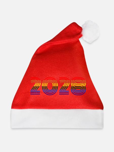 Rainbow 2028 - Weihnachtsmütze - Rot