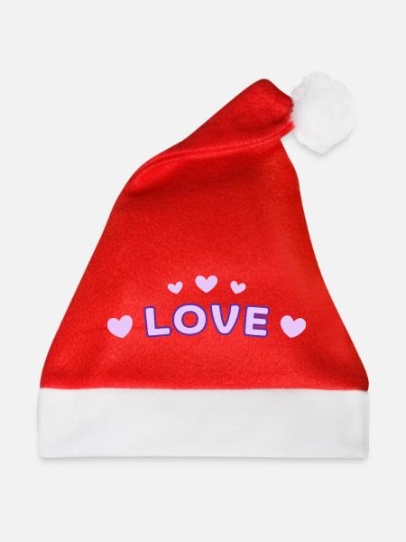 Liebe Purple Heart Tippfehler - Weihnachtsmütze - Rot