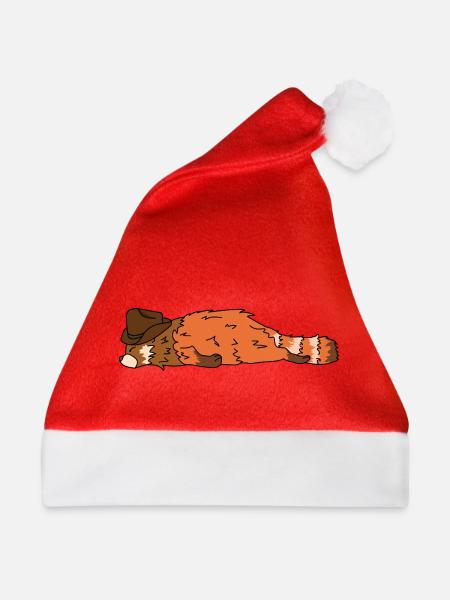 18_red_panda - Weihnachtsmütze - Rot