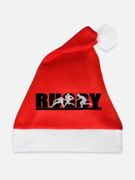 Rugby - Weihnachtsmütze - Rot