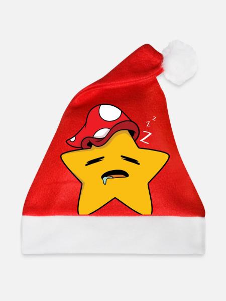Stern Schlafen - Weihnachtsmütze - Rot