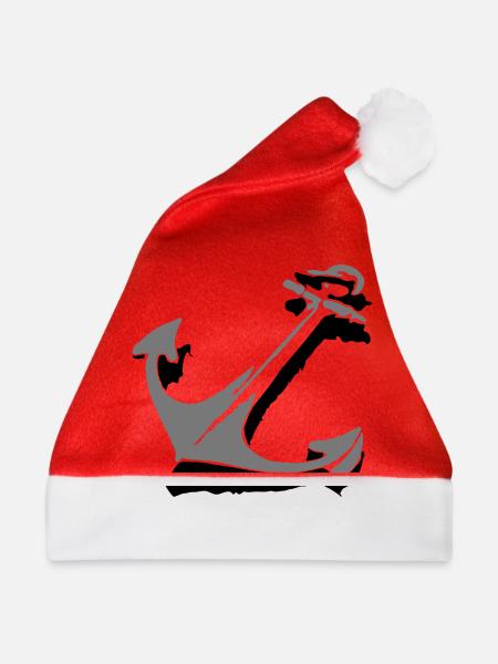 Anker Norddeutschland Hamburg Küste Kiel Hanse - Weihnachtsmütze - Rot - Vorne