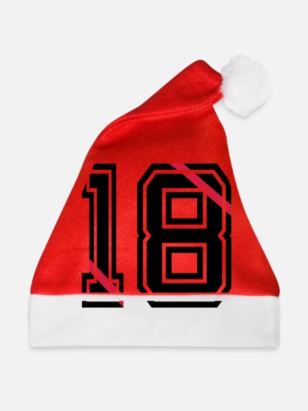 18 - Weihnachtsmütze - Rot