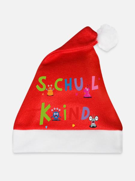 Schulkind - Weihnachtsmütze - Rot