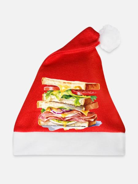 Kunstvoller Sandwichstapel - Weihnachtsmütze - Rot