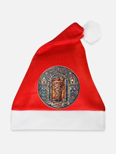 Döner Mosaik - Weihnachtsmütze - Rot