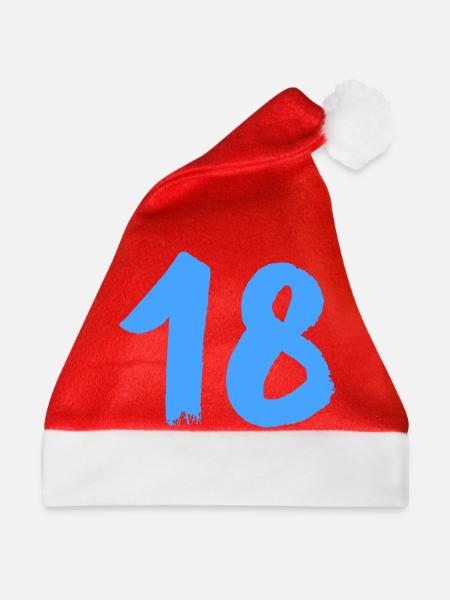 18- - Weihnachtsmütze - Rot