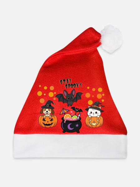 kleine Monster Halloween sweet - Weihnachtsmütze - Rot