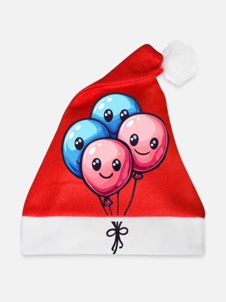 Ballons für Kinder - Weihnachtsmütze - Rot