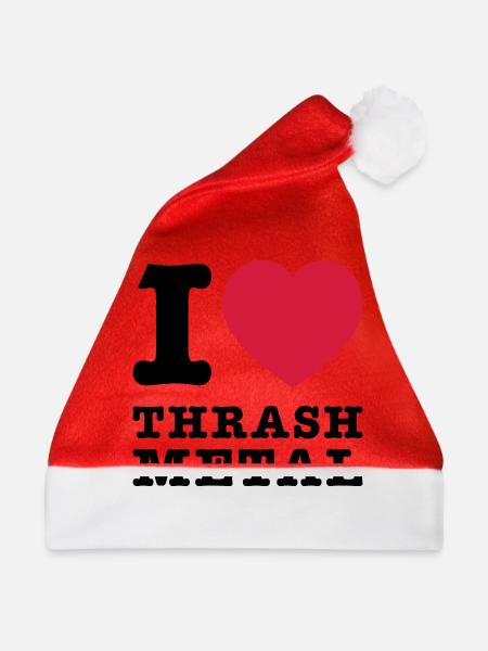 I Love Thrash Metal 2 - Weihnachtsmütze - Rot