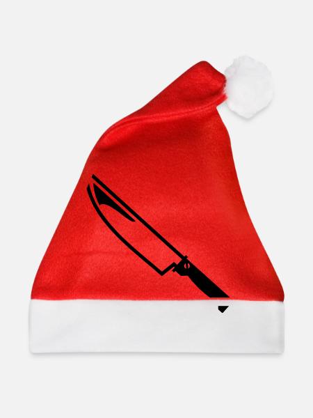 Messer - Weihnachtsmütze - Rot