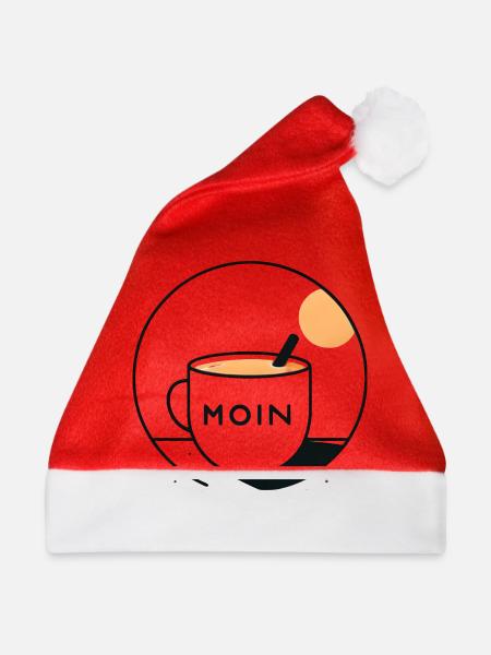Moin - Weihnachtsmütze - Rot