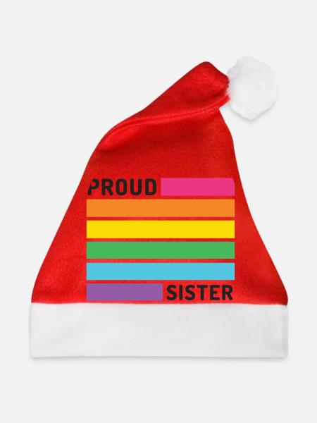 Pride Month LGBT - Stolze Schwester - Weihnachtsmütze - Rot