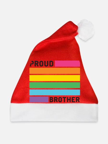 Pride Month LGBT - Stolzer Bruder - Weihnachtsmütze - Rot