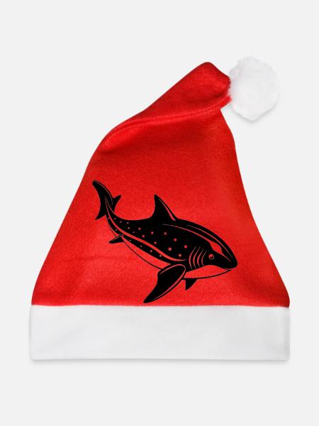 Walhai - Weihnachtsmütze - Rot