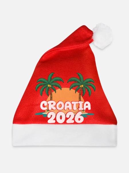 Croatia 2026 - Weihnachtsmütze - Rot