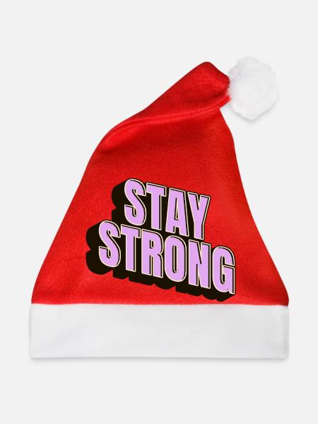 Stay Strong - Weihnachtsmütze - Rot