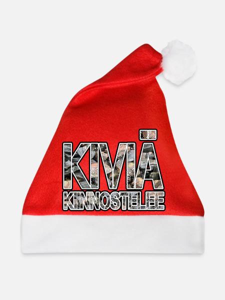 Die Steine sind interessiert an - Weihnachtsmütze - Rot