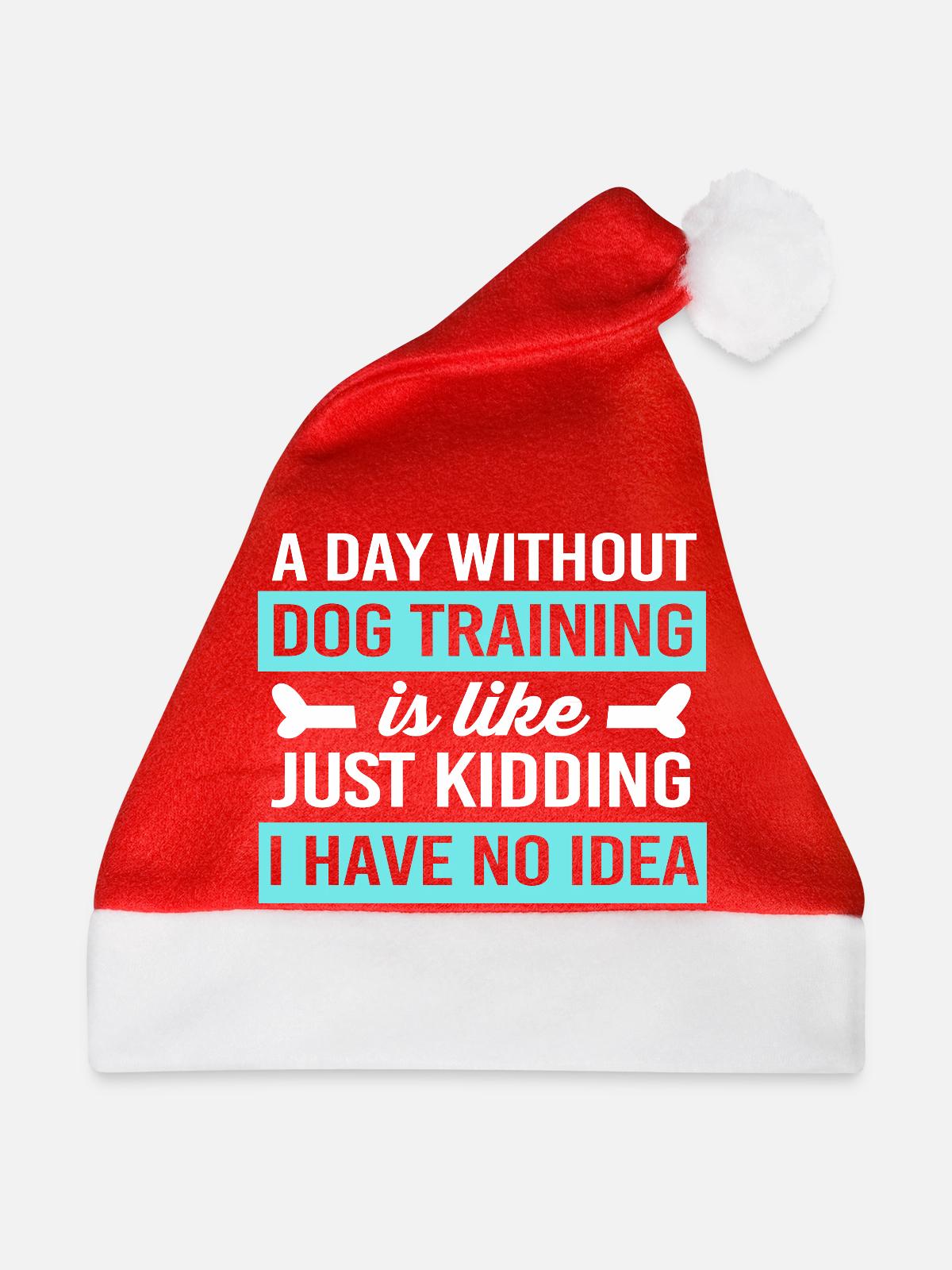 Hundetrainer - Weihnachtsmütze - Rot - Vorne