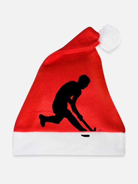 herrenhockey_c_2c - Weihnachtsmütze - Rot