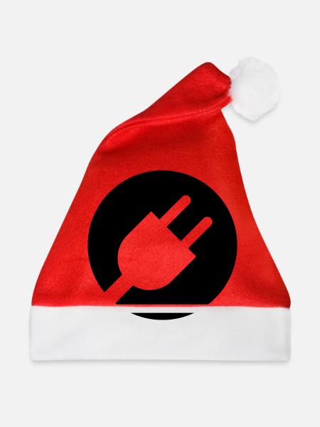 Stecker - Weihnachtsmütze - Rot
