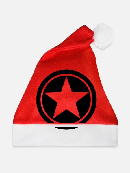 star - Weihnachtsmütze - Rot