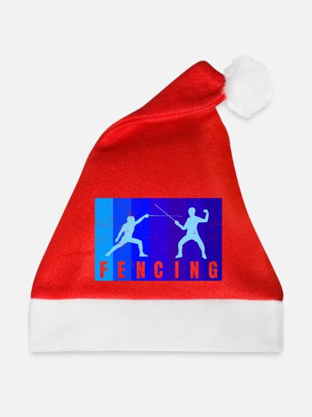 Fechten Duell Fechter Geschenkidee - Weihnachtsmütze - Rot