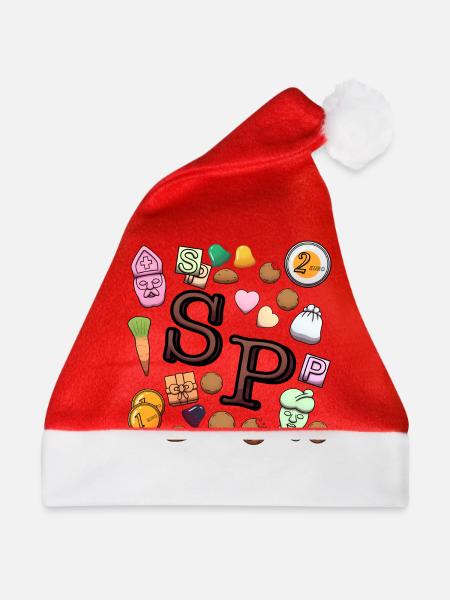 Sinterklaas Süßigkeiten - Weihnachtsmütze - Rot