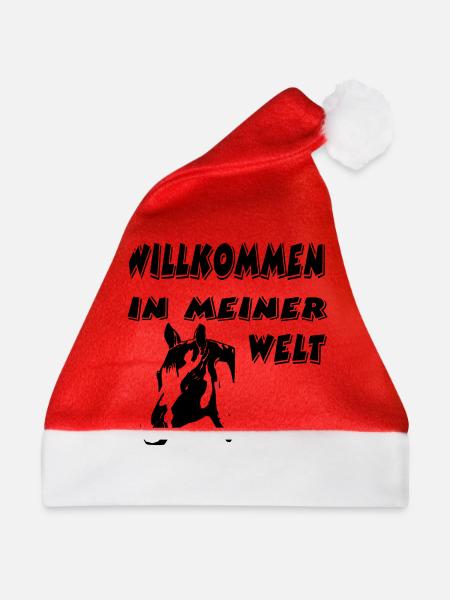 Pferd - Weihnachtsmütze - Rot